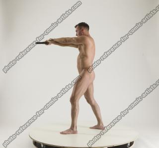 2020 01 MICHAEL NAKED MAN DIFFERENT POSES WITH GUNS (2)